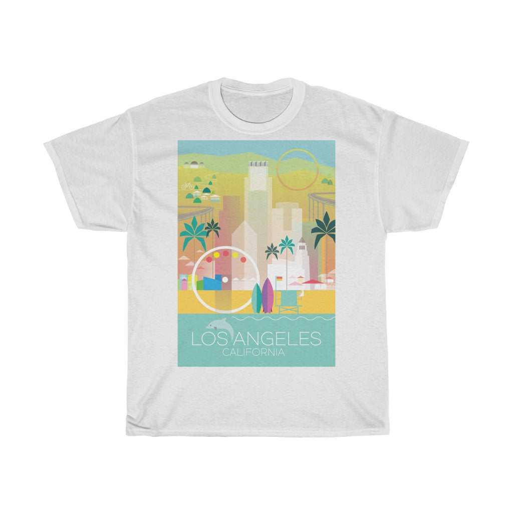 LOS ANGELES UNISEX HEAVY COTTON TEE