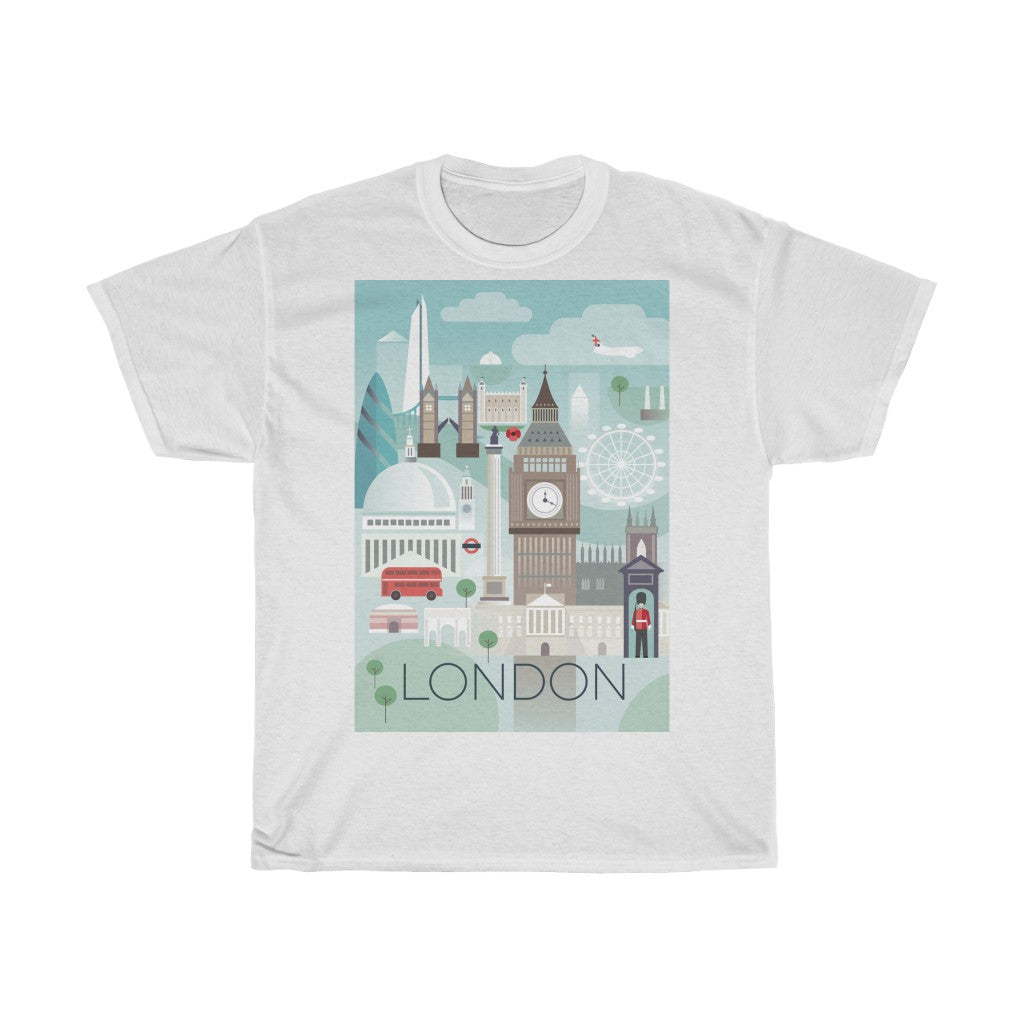 LONDON UNISEX HEAVY COTTON TEE