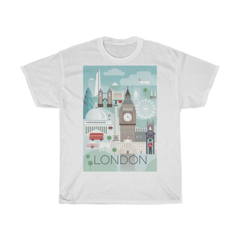 LONDON UNISEX HEAVY COTTON TEE