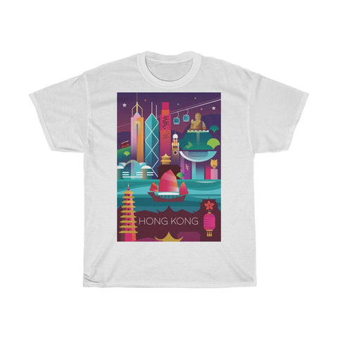 HONG KONG UNISEX HEAVY COTTON TEE