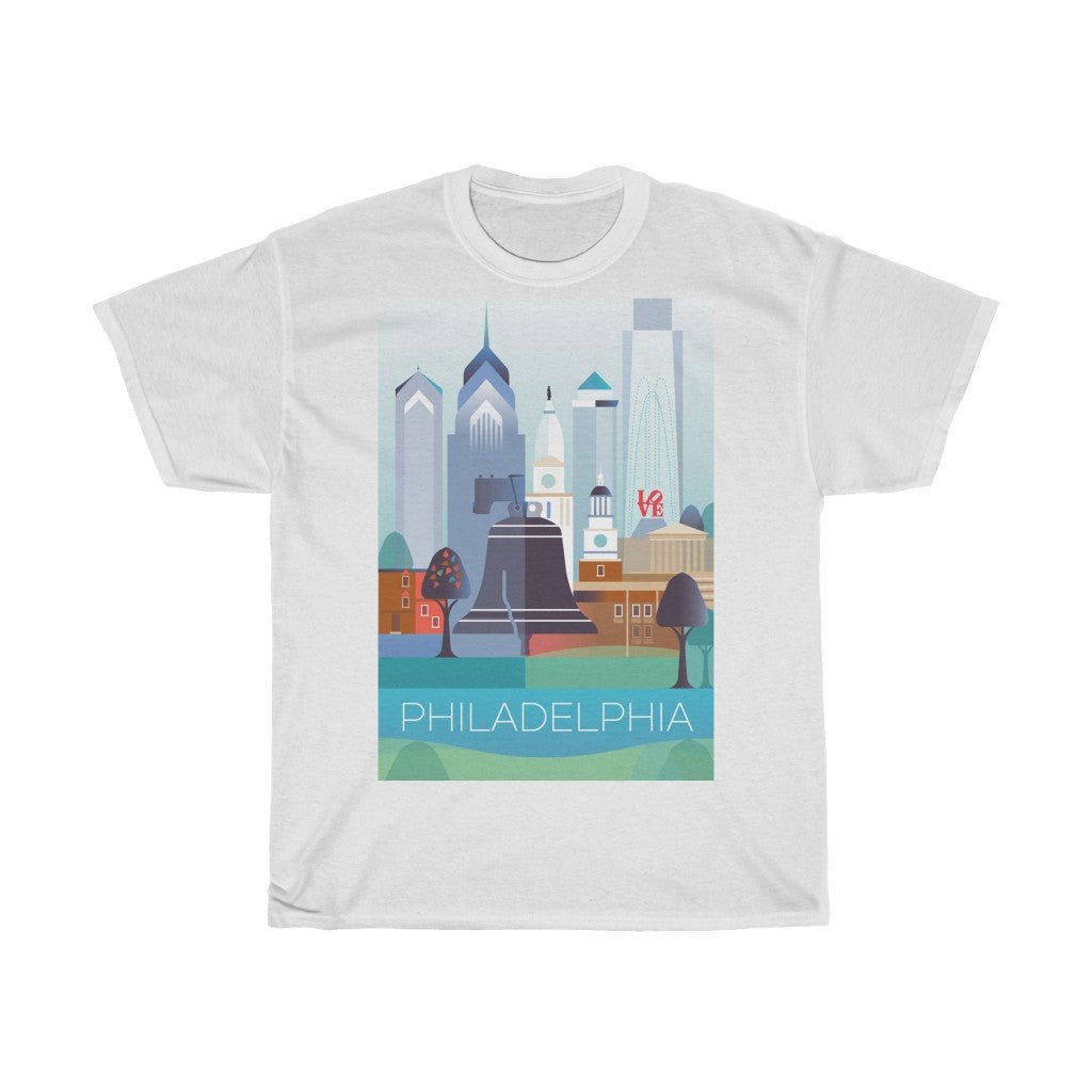PHILADELPHIA UNISEX HEAVY COTTON TEE