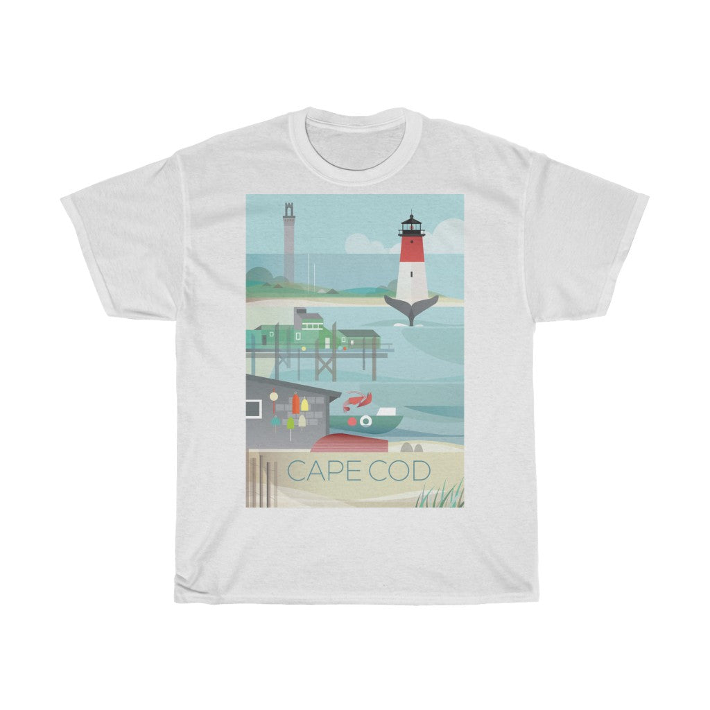 CAPE COD UNISEX HEAVY COTTON TEE