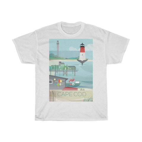 CAPE COD UNISEX HEAVY COTTON TEE