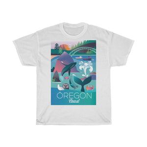 OREGON COAST UNISEX HEAVY COTTON TEE