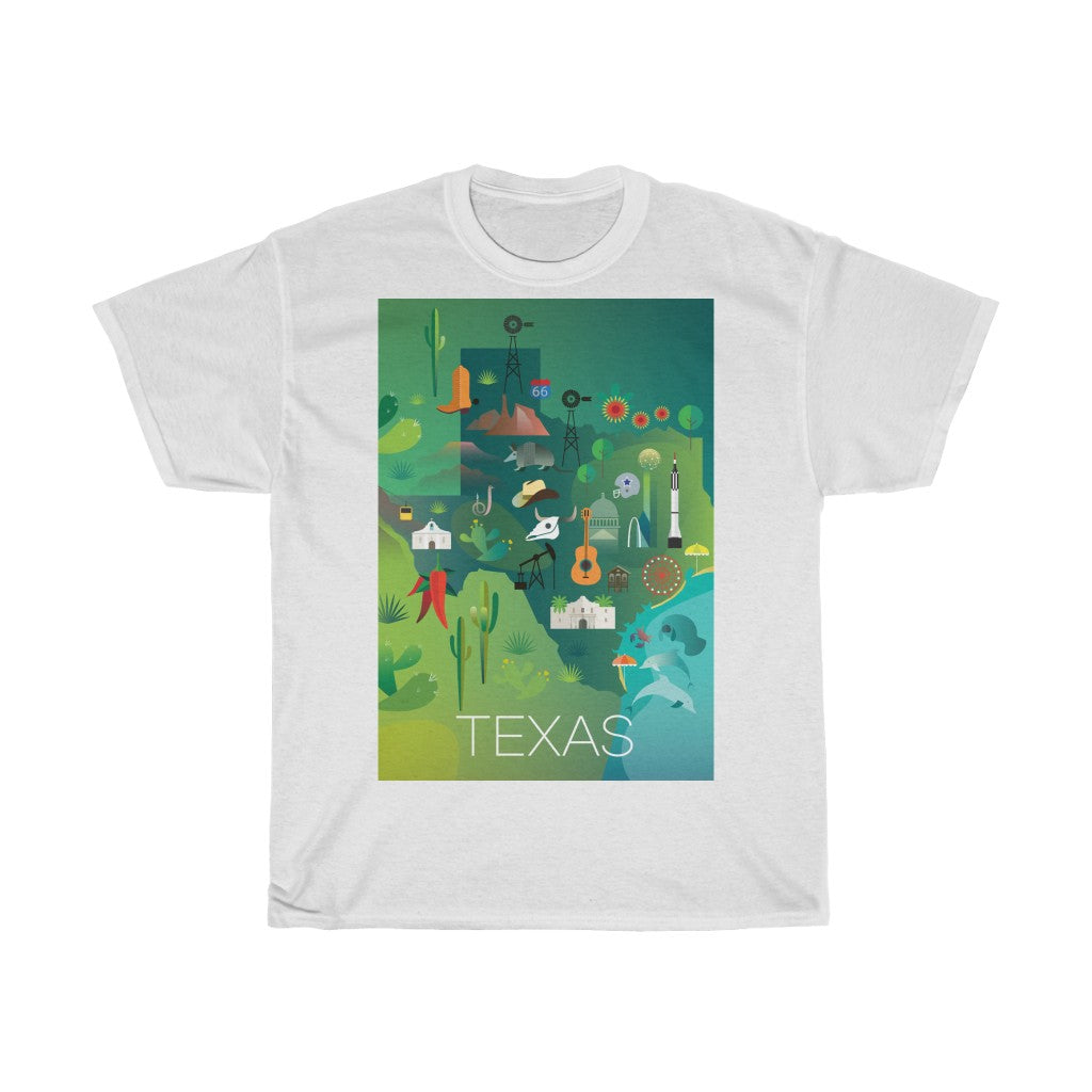 TEXAS UNISEX HEAVY COTTON TEE