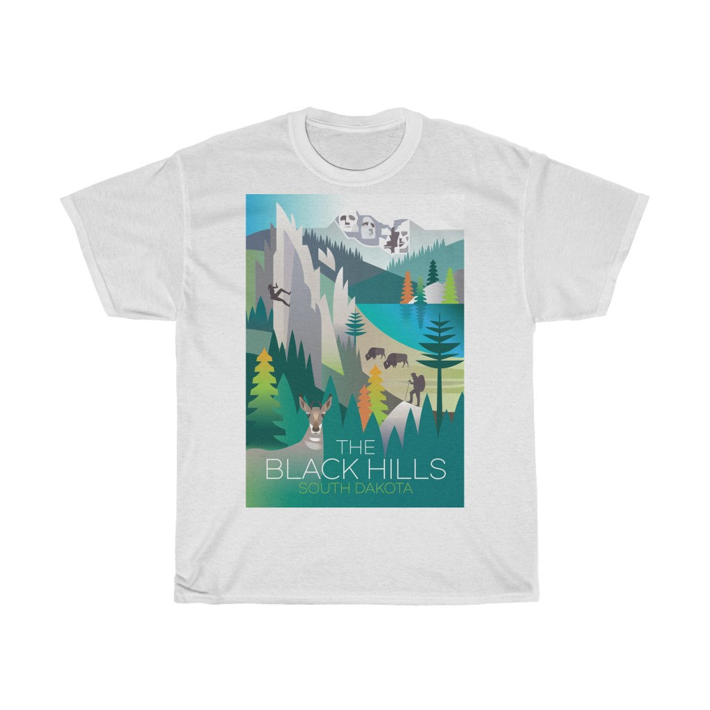 THE BLACK HILLS UNISEX HEAVY COTTON TEE