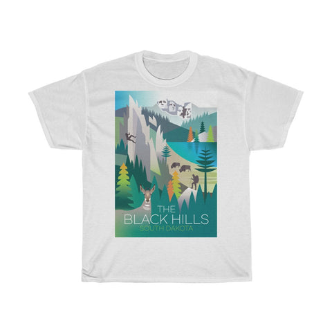 THE BLACK HILLS UNISEX HEAVY COTTON TEE