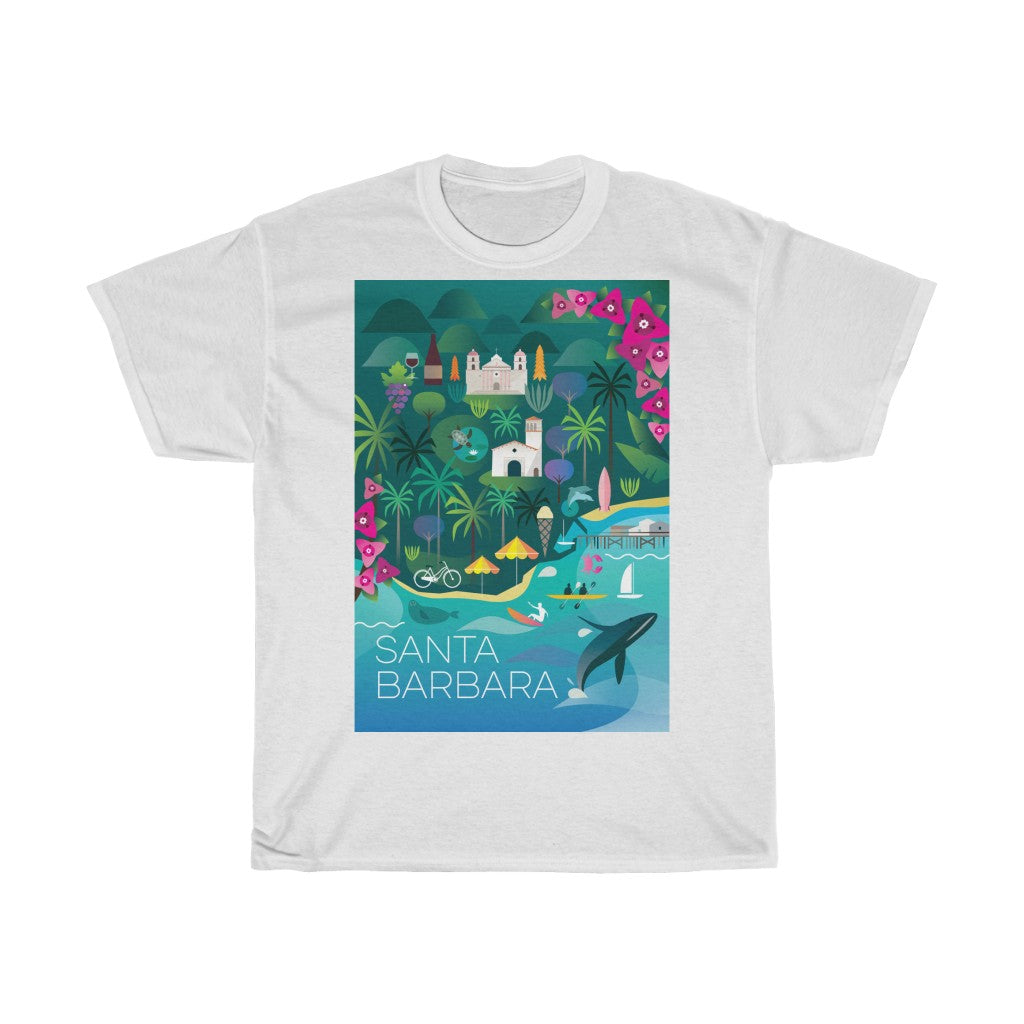 SANTA BARBARA UNISEX HEAVY COTTON TEE